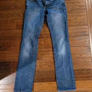 Womens dark wash skinny jeans Lucky Brand Sweet straight size 26